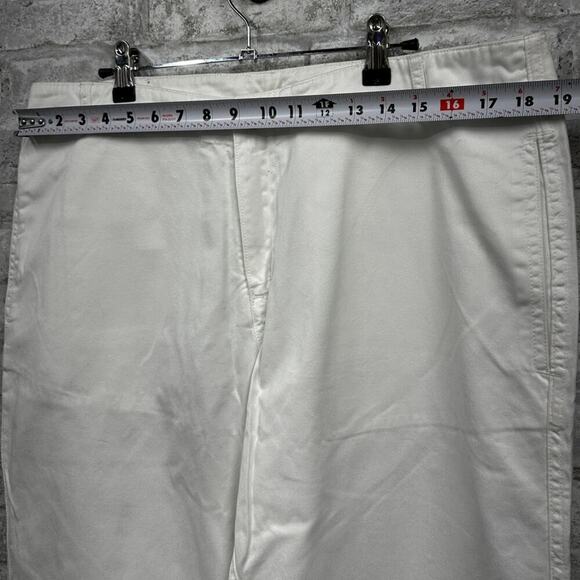 NWT Vilebrequin Men's XL White Cotton Straight Leg Dress‎ Pant Zip Fly Trouser - Picture 8 of 10